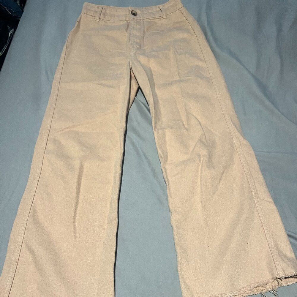 Reformation dusty rose wide leg jeans size 24